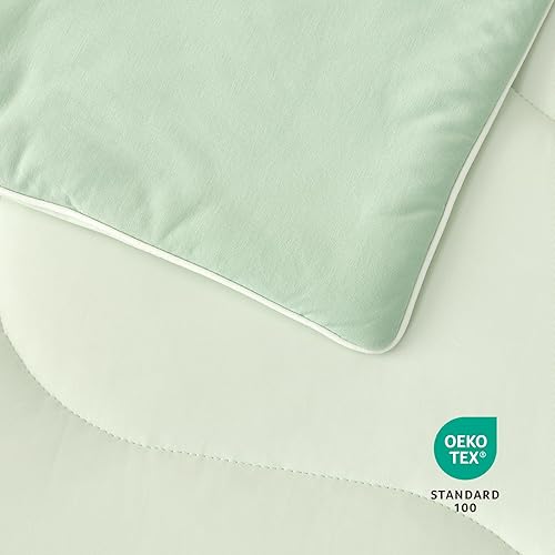Vista 15 de Cozy Bliss Q-Max - Edredón refrescante de viscosa tamaño Queen, manta refrescante reversible para personas que duermen con calor y sudores Gris