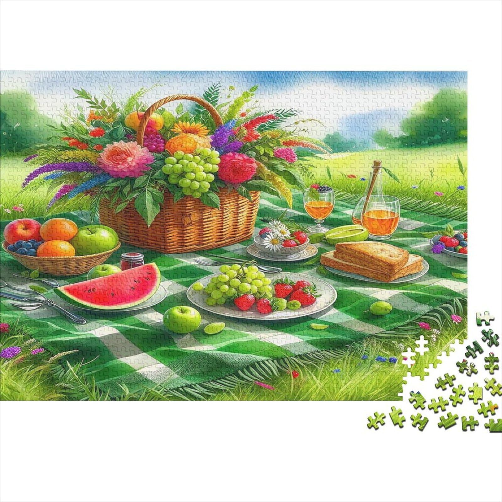Fruit Jigsaw Puzzles Puzzles for Adults Kids. 1000 Pieces Impossible Challenge Toy Educational Game Home Decoration for Adults& Kids Age 14 Years Up 38x26cm/1000pcs