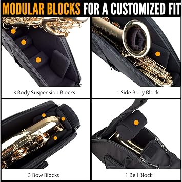 Protec Baritone Saxophone Gig Bag (Fits Low A & Bb), Platinum Series, Model PL253