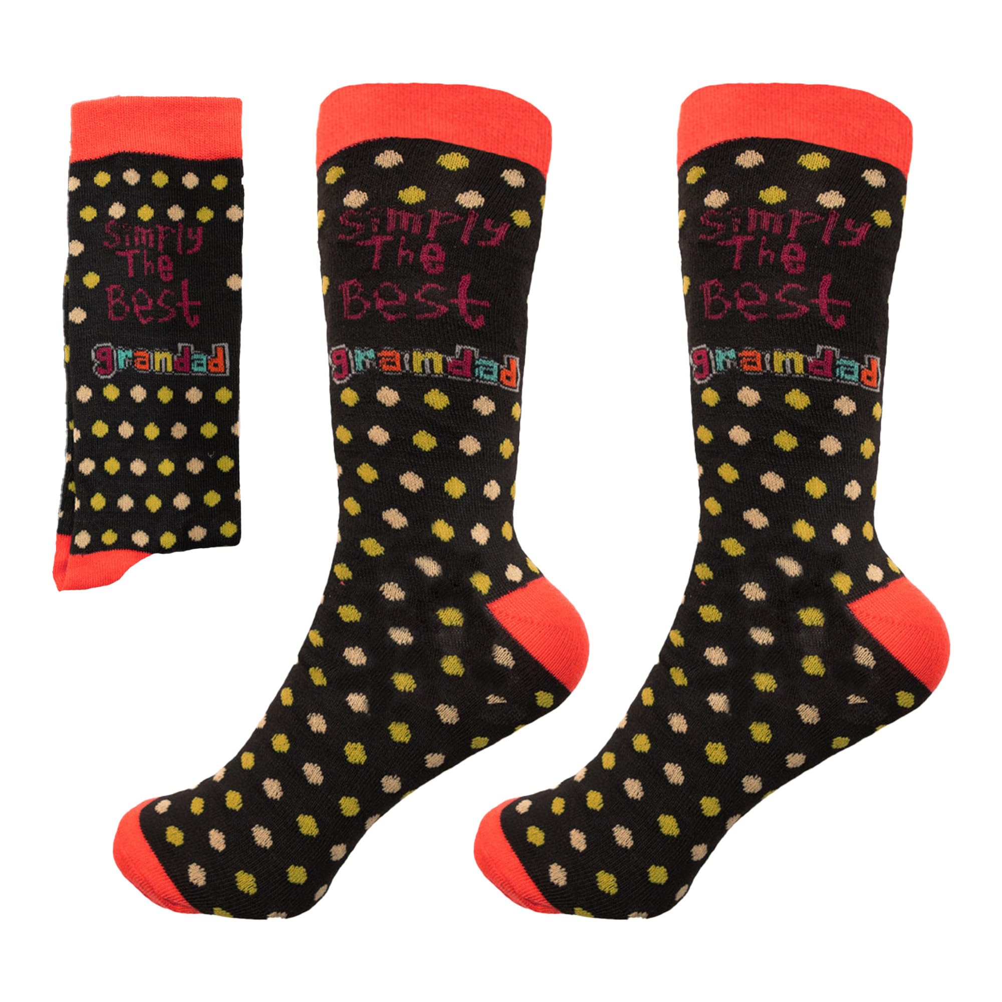Shatchi Men's Simply The Best Grandad Novelty Socks For Designer Socks Fathers Day Christmas Birthday Gift