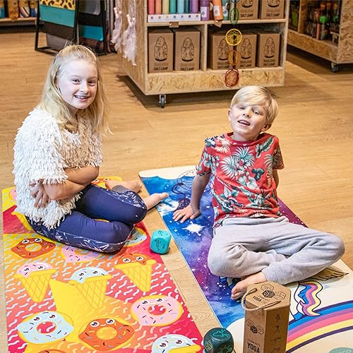 Miniatura 3 de Myga Childrens Yoga Mat,Eco-Friendly Printed Yoga, Exercise and Fitness Mat for Kids,Features 8 Yoga Poses on the Reverse,Non-Slip, Extra Grip and