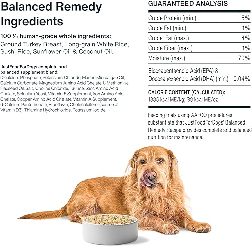 Miniatura 7 de JustFoodForDogs Frozen Fresh - Alimento para perros de grado humano, remedio equilibrado, 18 onzas (paquete de 21)