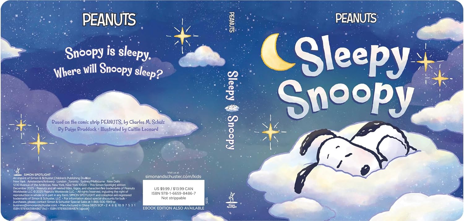 Sleepy Snoopy (Peanuts)      Board book – December 9, 2025