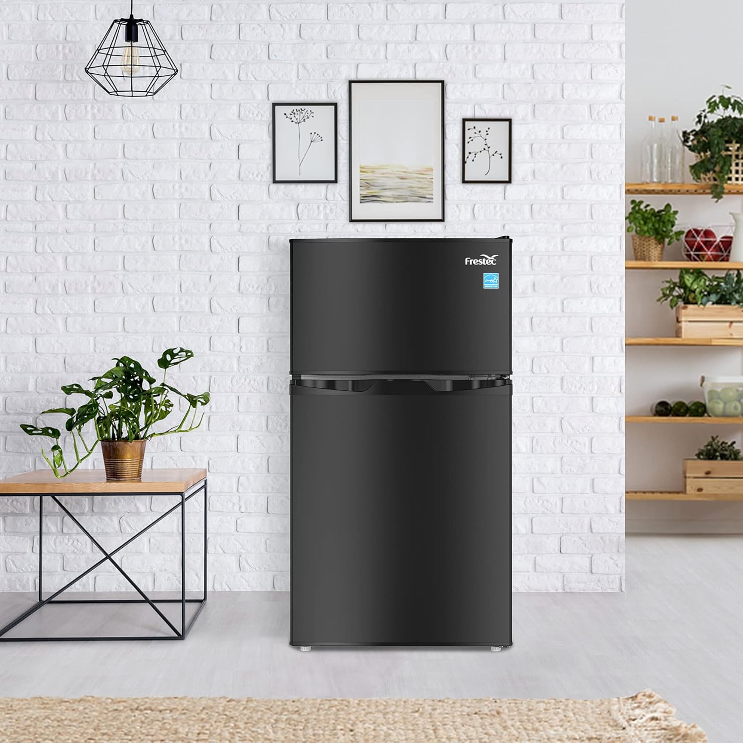 Buy Frestec Mini Fridge With Freezer 3 0 Cu Ft 2 Door Compact Small Refrigerator Apartment Size Refrigerator Energy Star 6 Adjustable Thermostat Control For Dorm Rv Office Bedroom Kitchen Black Online In Indonesia B091p3rk7y