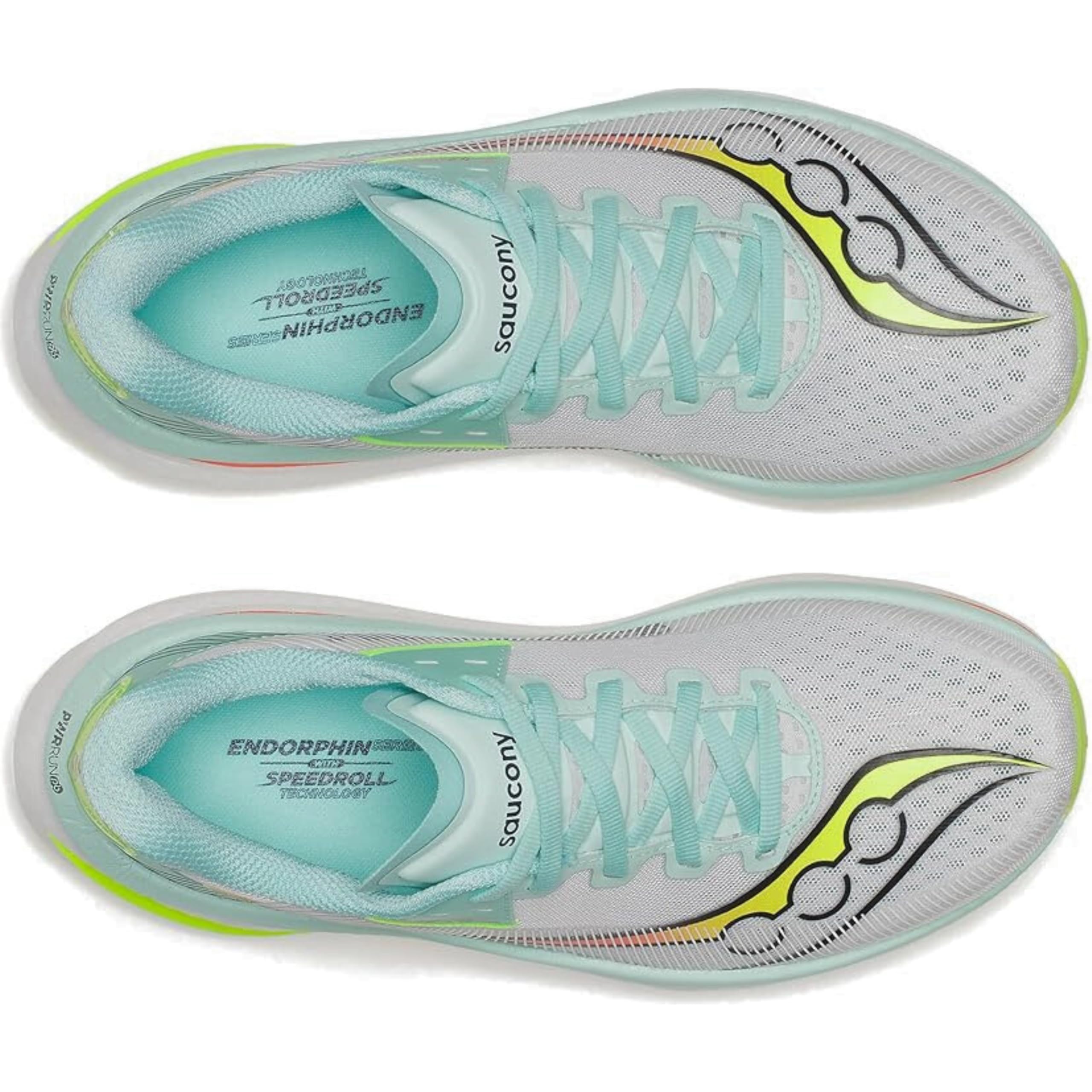 Saucony Endorphin Azura Color Black Aqua, Size 36 EU 100 - Black Aqua 36