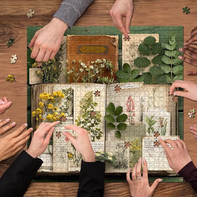 Rompecabezas Vintage Botánico 1000 piezas para adultos miniatura 8