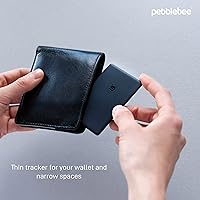 Vista 2 de Pebblebee Card Rastreador de artículos recargable Compatible con Apple Find My Bluetooth de 500 pies Resistente al agua Funciona
