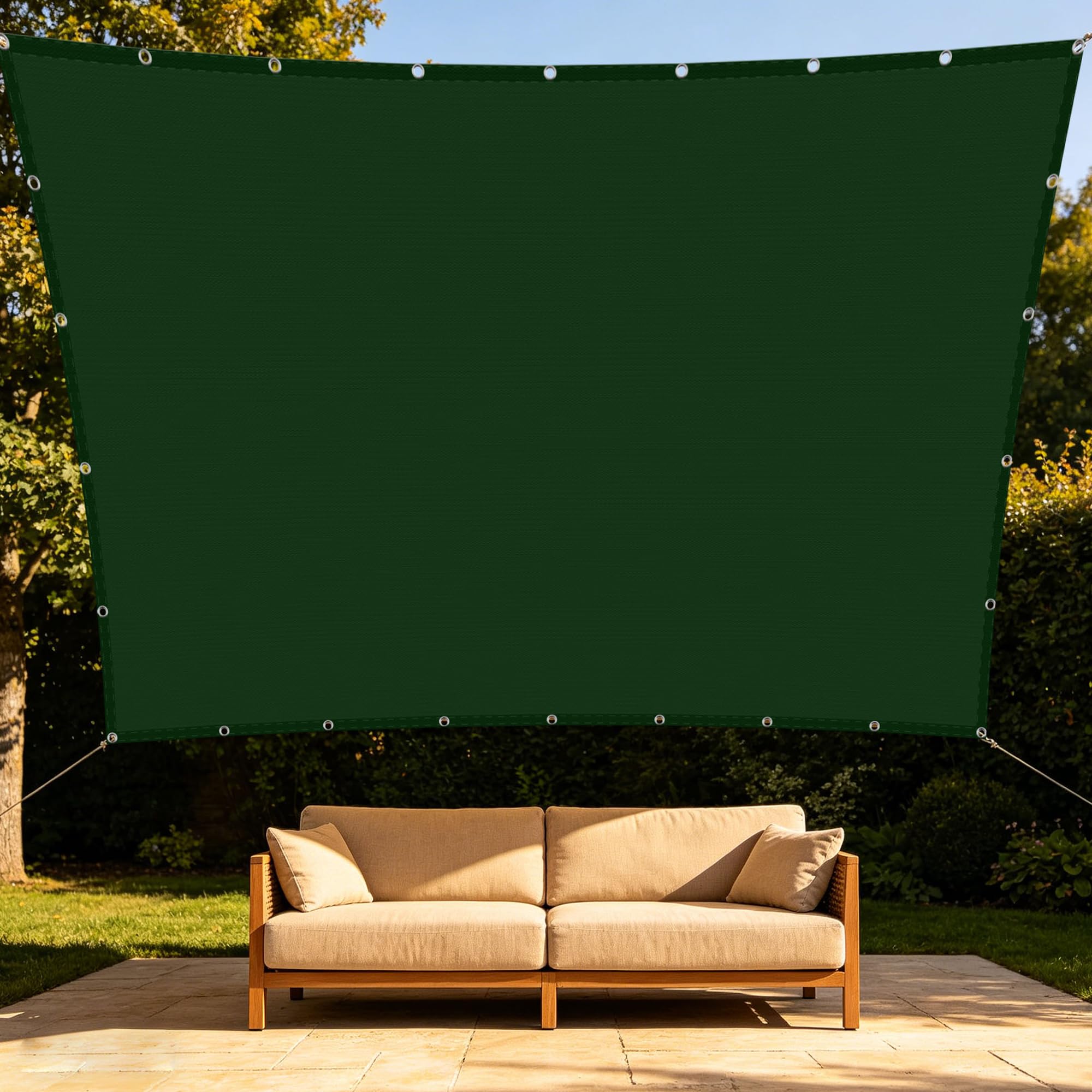 Voile d'ombrage rectangulaire 120x500 cm toile de protection UV jardin