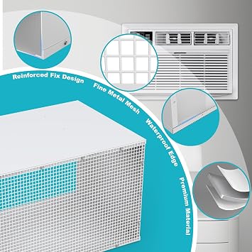 Through The Wall Air Conditioner Sleeve, 26 Inch AC Wall Sleeve with Vent Mesh, Universal Wall Air Conditioner Sleeve for TTW, Weather-Resistant & Insulated AC Accessories
