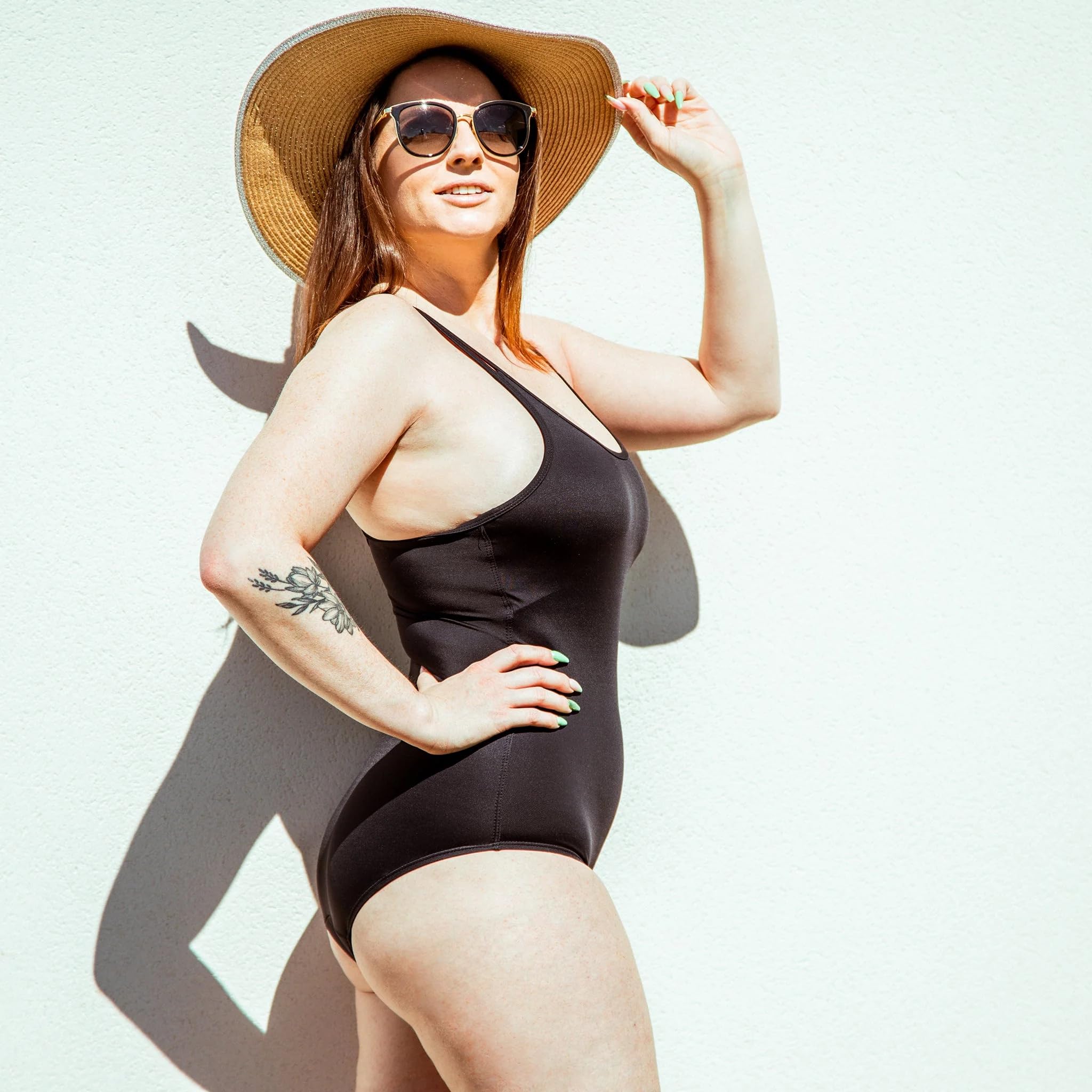 Maillot de Bain Menstruel Une Pièce - Collection Alizée - Hypoallergénique - Taille XS à XXL