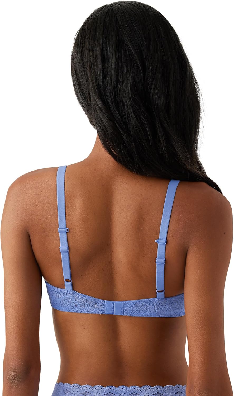 Wacoal Womens Halo Lace Unlined Mid Coverage Underwire Bra, 851205 - Image 2