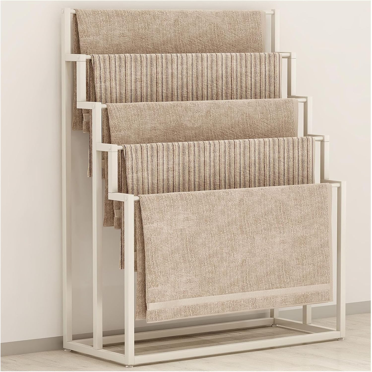 Scarf Rack Organizer, Multifunctional Metal Shelf Holder for Scarves, Hijabs, Belts, and Pants – Ideal for Home or Boutique Clothing Stores