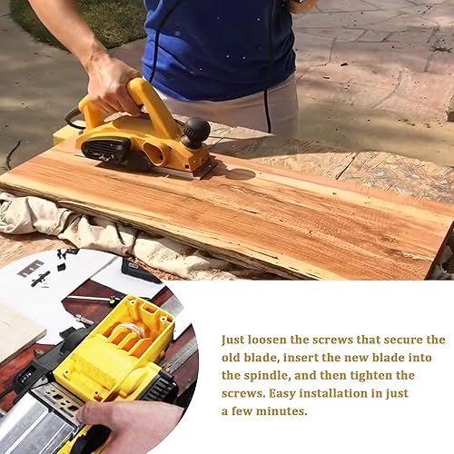 Miniatura 6 de Cuchillas cepilladoras de 3-14 pulgadas de 3.228 in de repuesto para Makita 1900B KP0800, DeWalt DW6655 D26676 DW680 y la mayoría de cepilladoras de