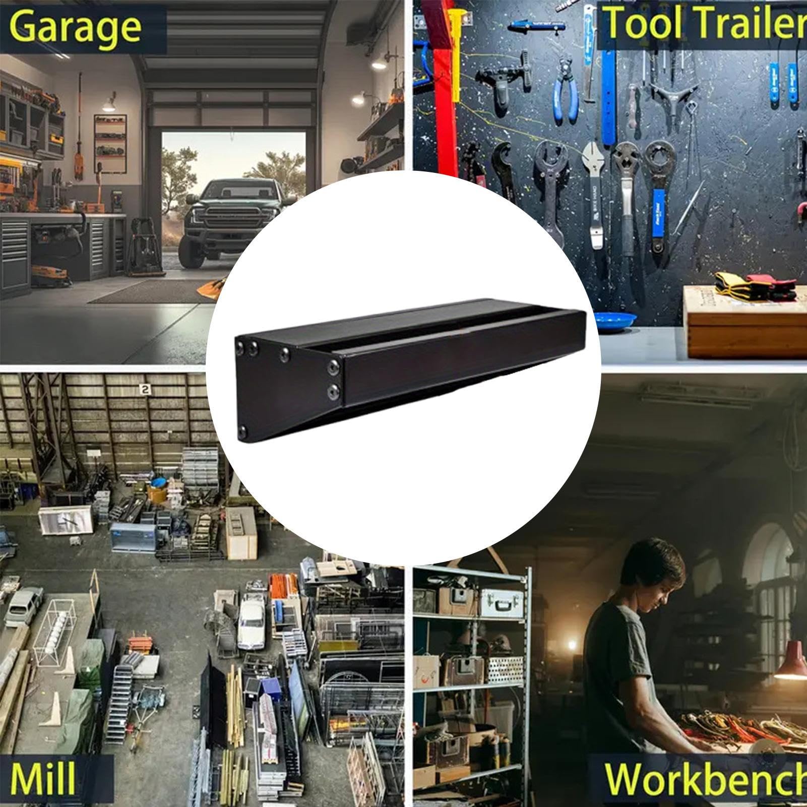 Support de rangement pour marteaux – Organiseur mural, support en métal | Support compact pour outils de garage – Support polyvalent pour marteaux arrache-claques, maillets, haches et marteaux