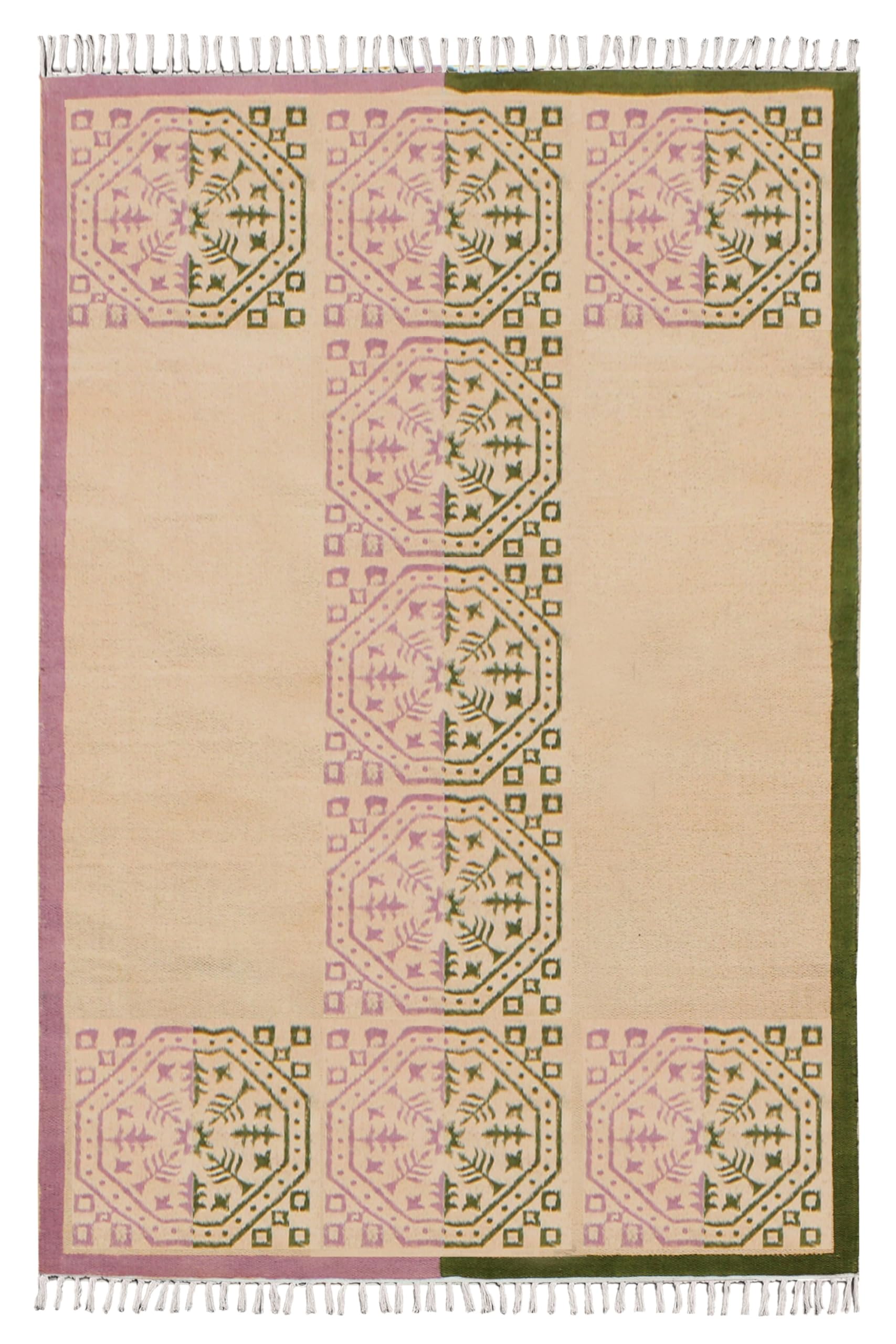 Tapis de couloir maison escalier coton lavable bohème