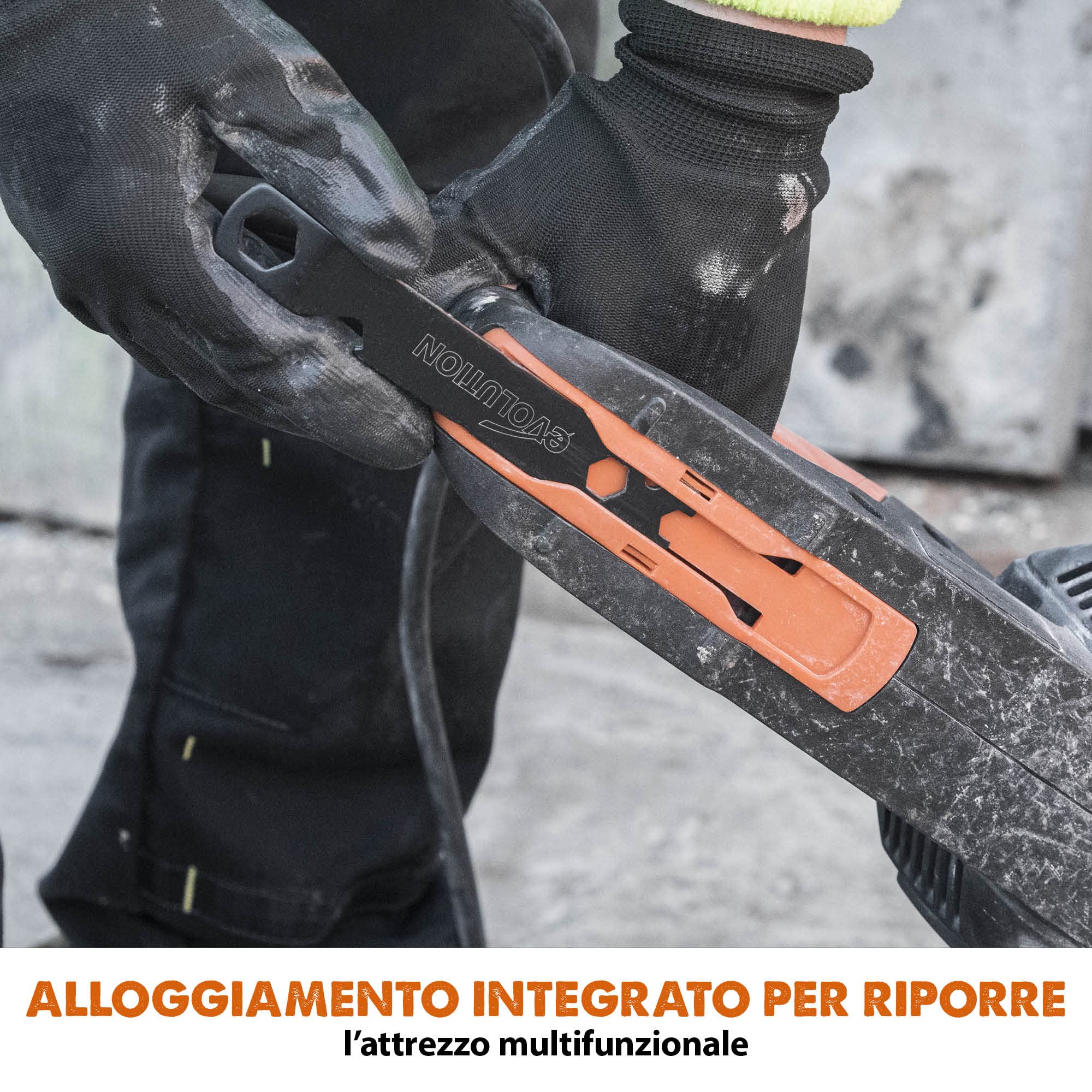 Evolution Power Tools - R300DCT 300 mm Sega da cemento - Motore da 2.400 W, non a benzina, capacità di taglio 115 mm, lama diamantata per muratura inclusa, seghe elettriche