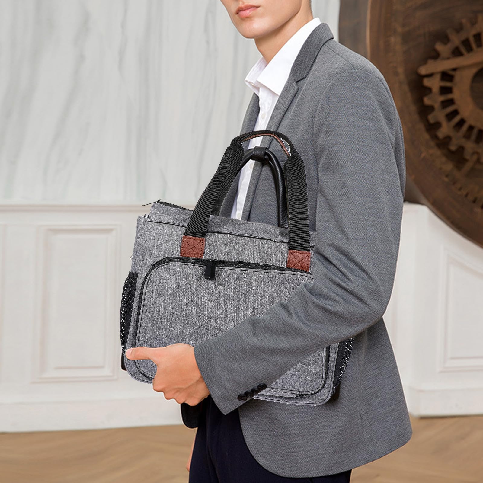 Borsa in Portaoggetti Multifunzione Tasche Oxford per Ricamo