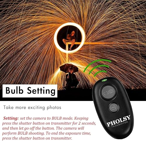 Miniatura 5 de PHOLSY Cámara de liberación inalámbrica compatible con Nikon Z5 Z8 Z9 Z7ii Z6 Z6ii D750 D780 D7500 D7500 D7200 D5600 D5500 P7700 P7800 P950 D90 D4