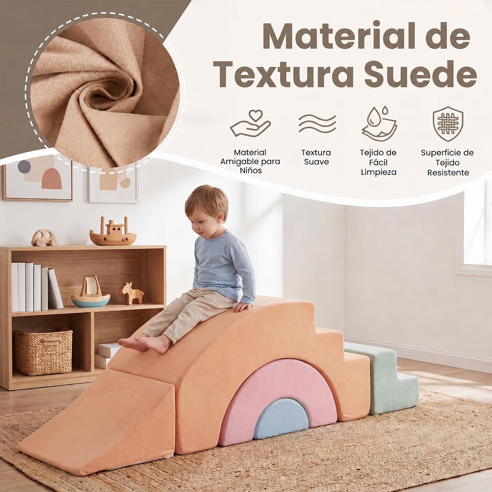 GOPLUS Juego de 5 Bloques de Espuma para Niños