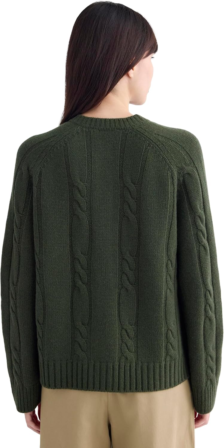 Everlane Womens Cable Cardigan in Extrafine Luxe Merino - Image 4