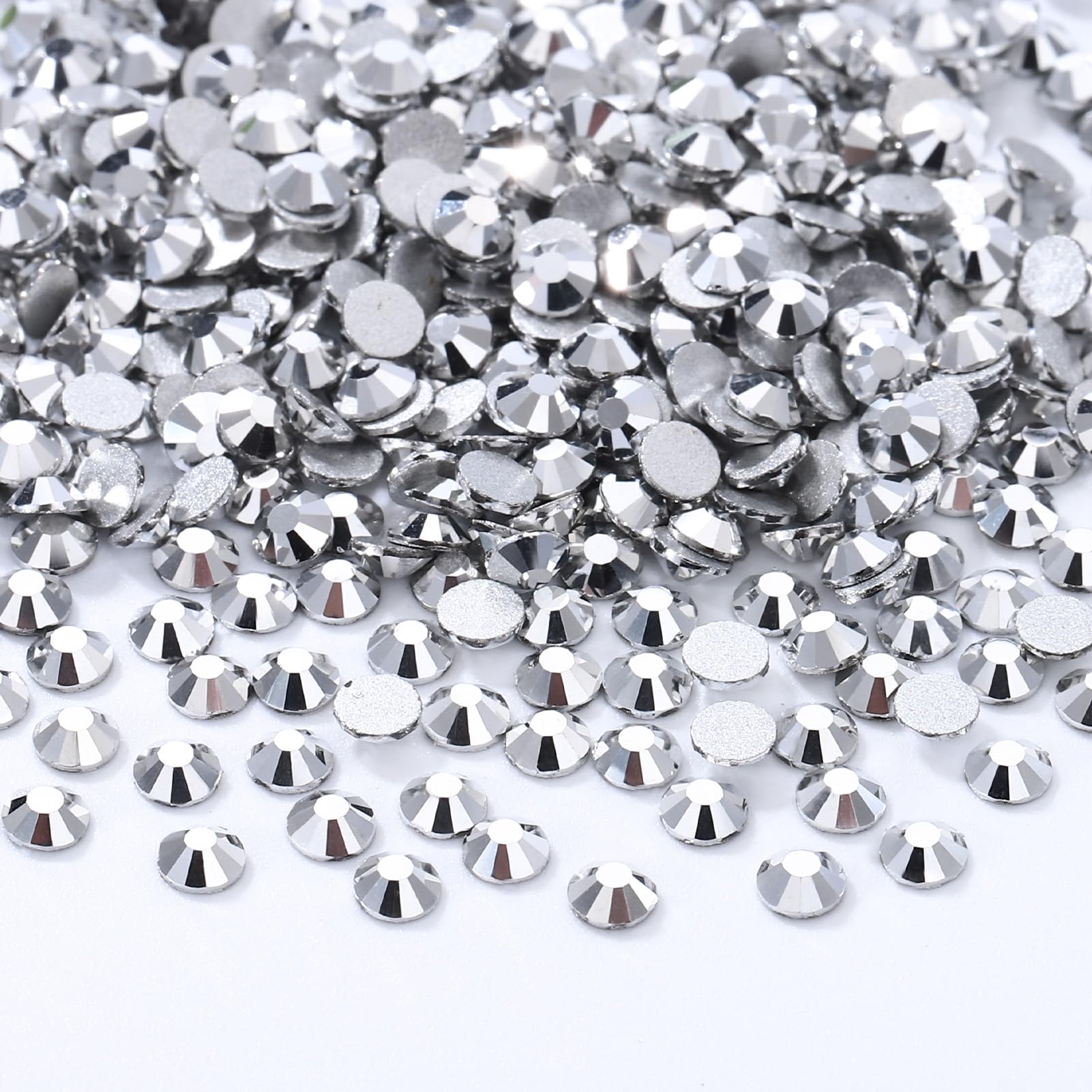2880PCS Silver SS8 Flatback Rhinestones(2.3-2.5mm)