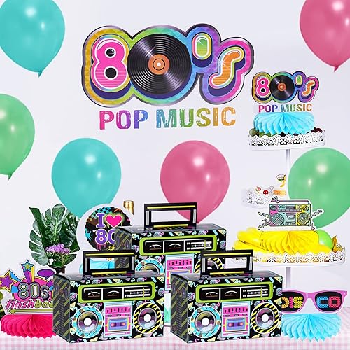 Miniatura 4 de 12 cajas de recuerdo de boom de los años 80 y 90, decoración de radio, centros de mesa para decoración retro de la década de 1980, recuerdos de