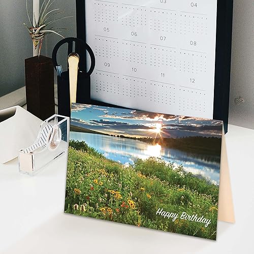 Miniatura 5 de 24 tarjetas de cumpleaños con la versión King James Scripture, Religious Blessings en caja surtido con sobres