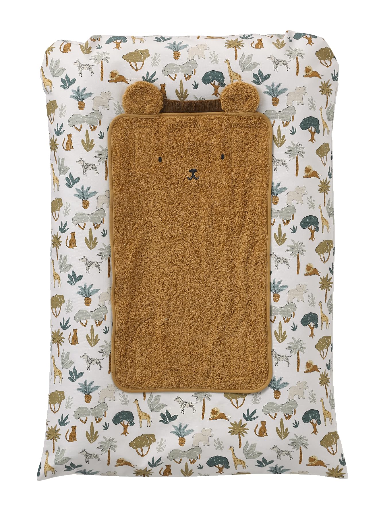 VERTBAUDET Matelas à langer et 2 tapis de change SAVANA multicolore 72X49