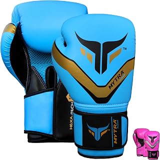 Mytra Fusion Boxing Gloves with Ventilated Palm for Men & Women Punching Gloves MMA Muay Thai Training Workout Kickboxing Gloves