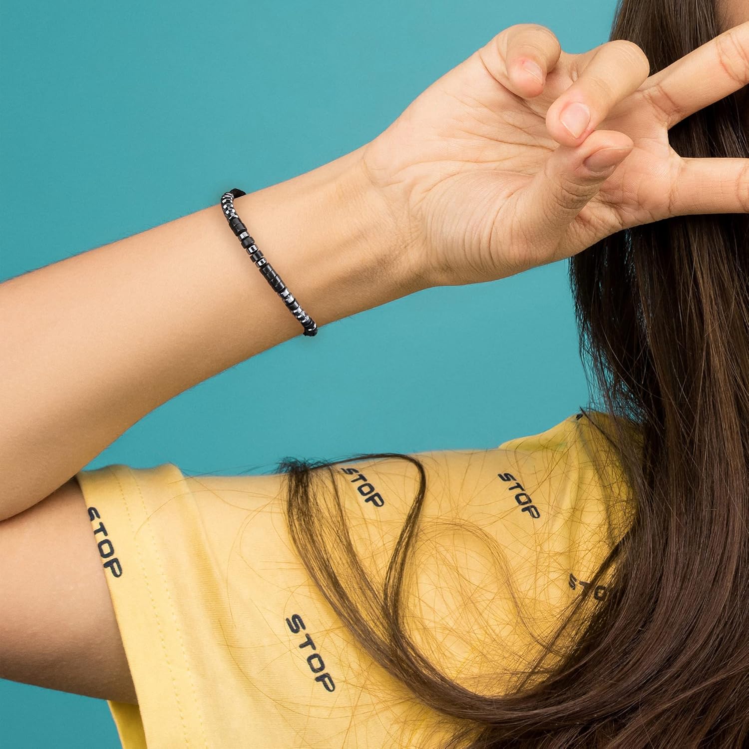 JoycuFF Morse Code Bracelets for Women Men Gifts for Her Him Mom Dad Daughter Sister Best Friend Funny Inspirational Bracelets for Women Jewelry Adjustable Silk Beaded Wrap Bracelet - Image 5