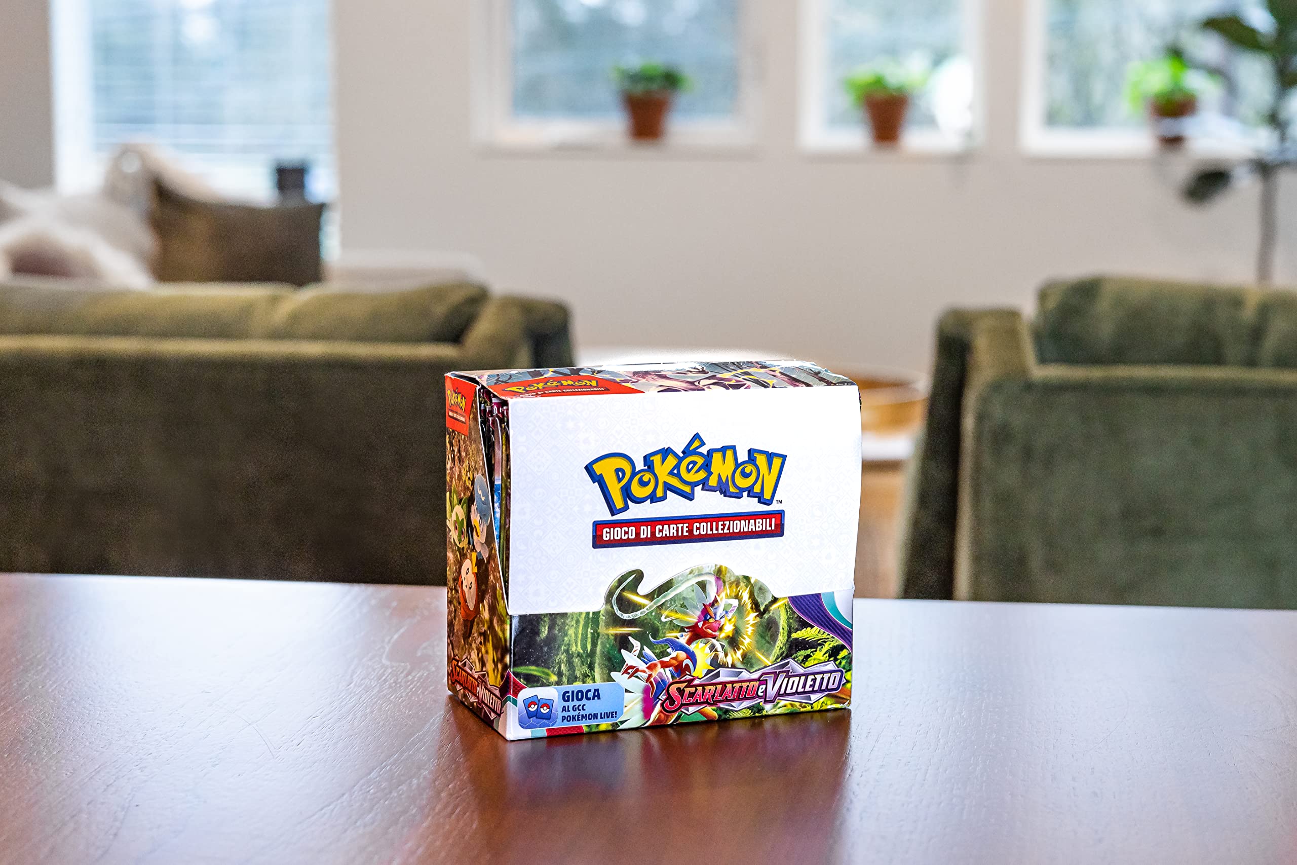 Espositore di buste dell’espansione Scarlatto e Violetto del GCC Pokémon (36 buste di espansione), edizione in italiano