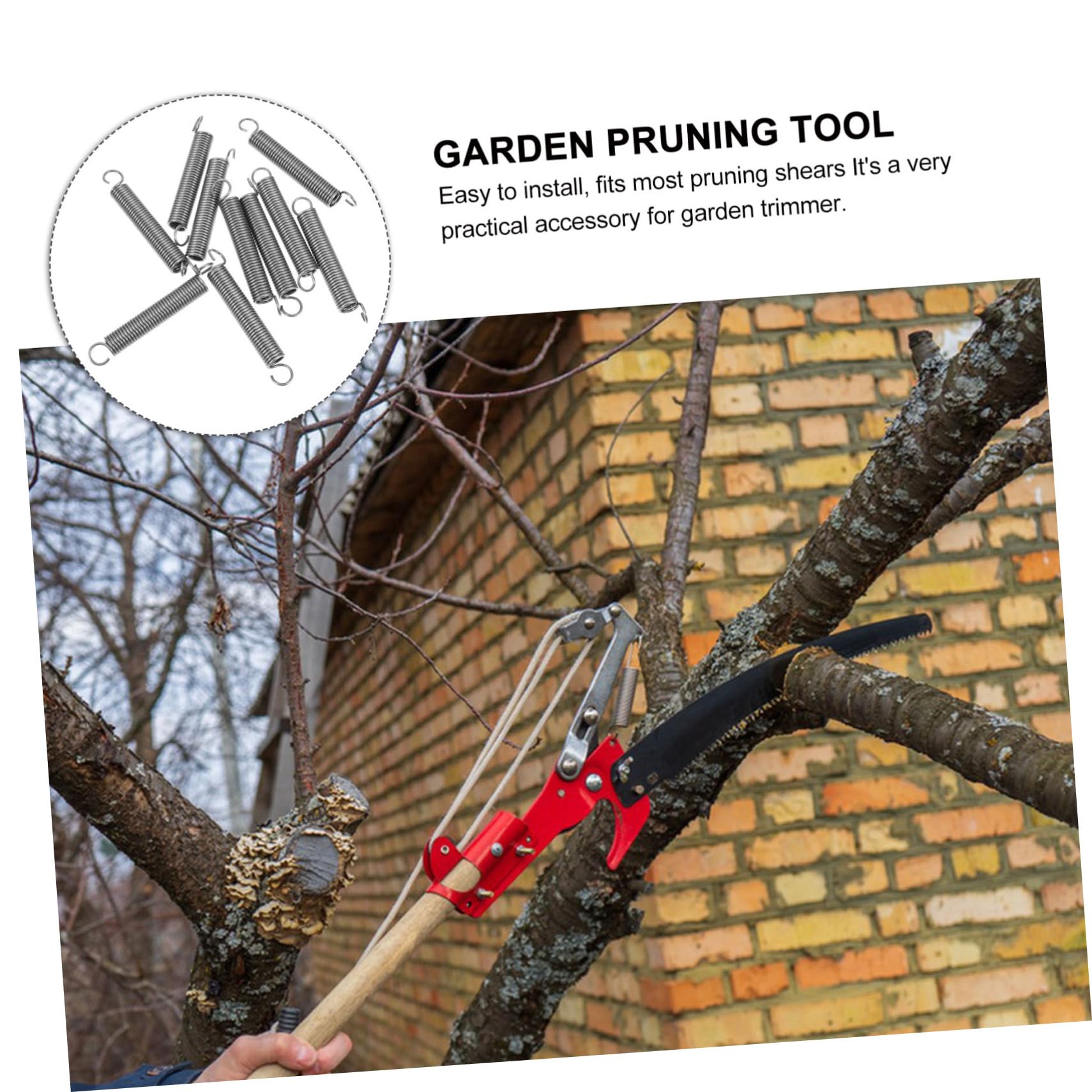 10Pcs Stainless Steel Garden Pruner Replacement Springs for Shears Scissors and Clippers - Compact and Durable Trimming Tool Parts - Image 3