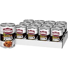 Campbells Chunky Spicy Mexican-Style Chili With Beans, 16.5 oz Can 12 Pack