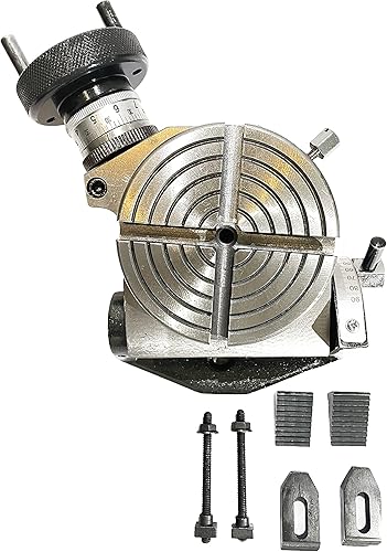 Miniatura 7 de Mesa giratoria inclinable 4" pulgadas (3.937 in) 4 ranuras para fresadoras herramienta