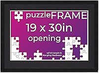 Vista 48 de Poster Palooza Kit de marco de rompecabezas de 20 x 30 pulgadas, incluye hojas de pegamento para rompecabezas, marco de rompecabezas de madera negra