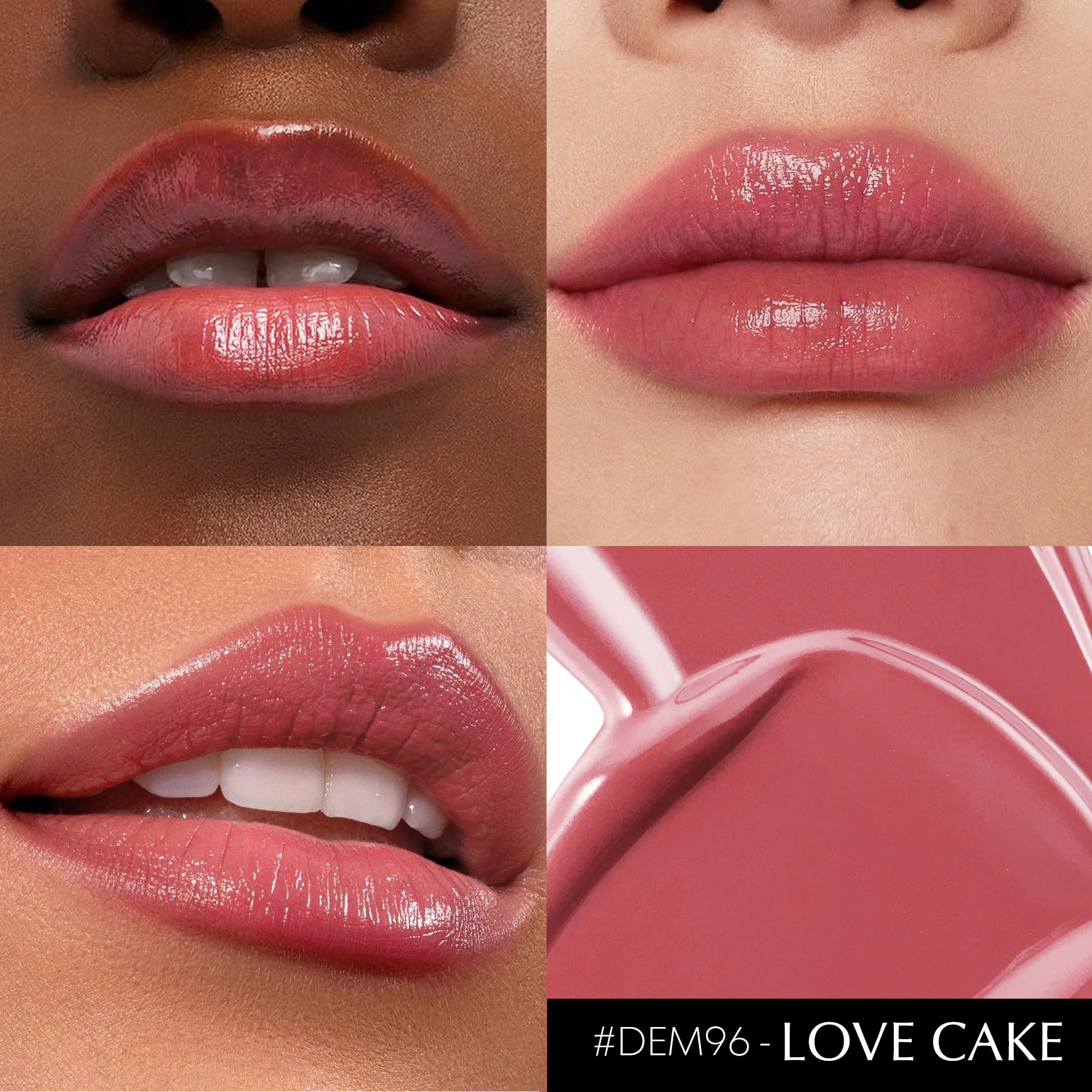 Lippenstift, feuchtigkeitsspendend, 3 Stück, intensives Rosa, feuchtigkeitsspendend, mittlere Deckkraft, langanhaltender Lipgloss, für trockene Lippen, DM65/89/96