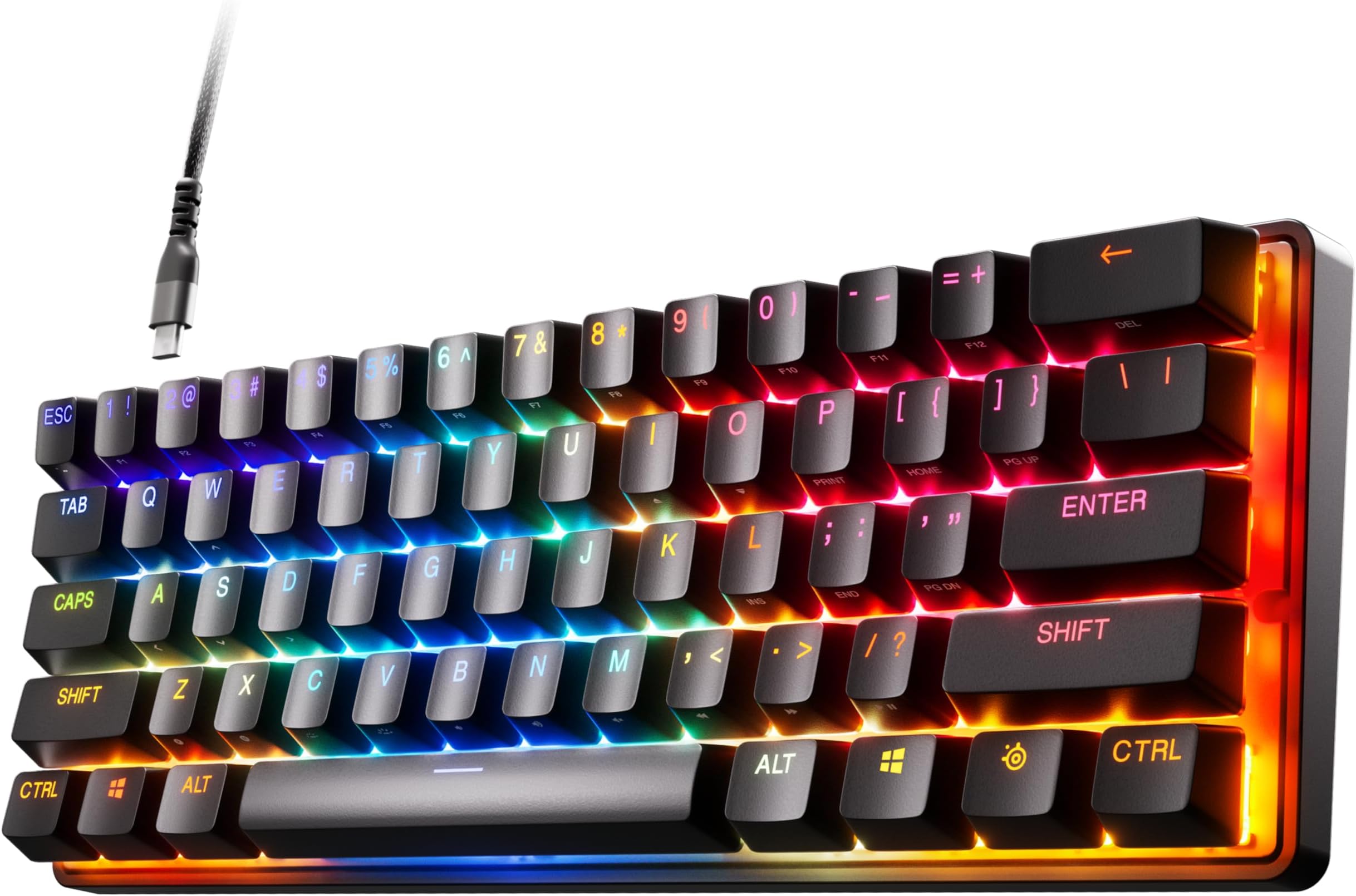 SteelSeries Apex Pro Mini Tastiera Gaming - Switch HyperMagnetic Regolabili, Compatta 60%, Copritasti PBT - Foto 3