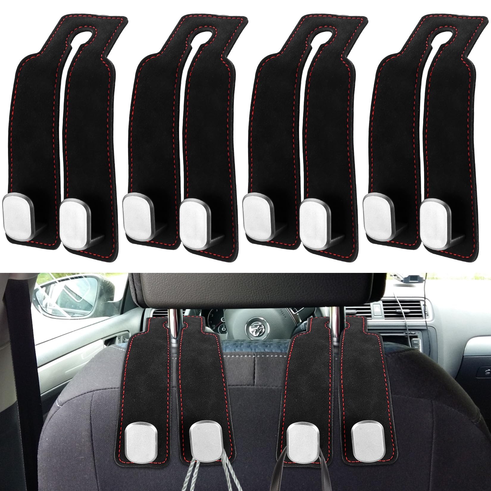 YDSTNiu 4 Pcs Car Seat Headrest Hooks for Honda Civic VIII 2006-2011