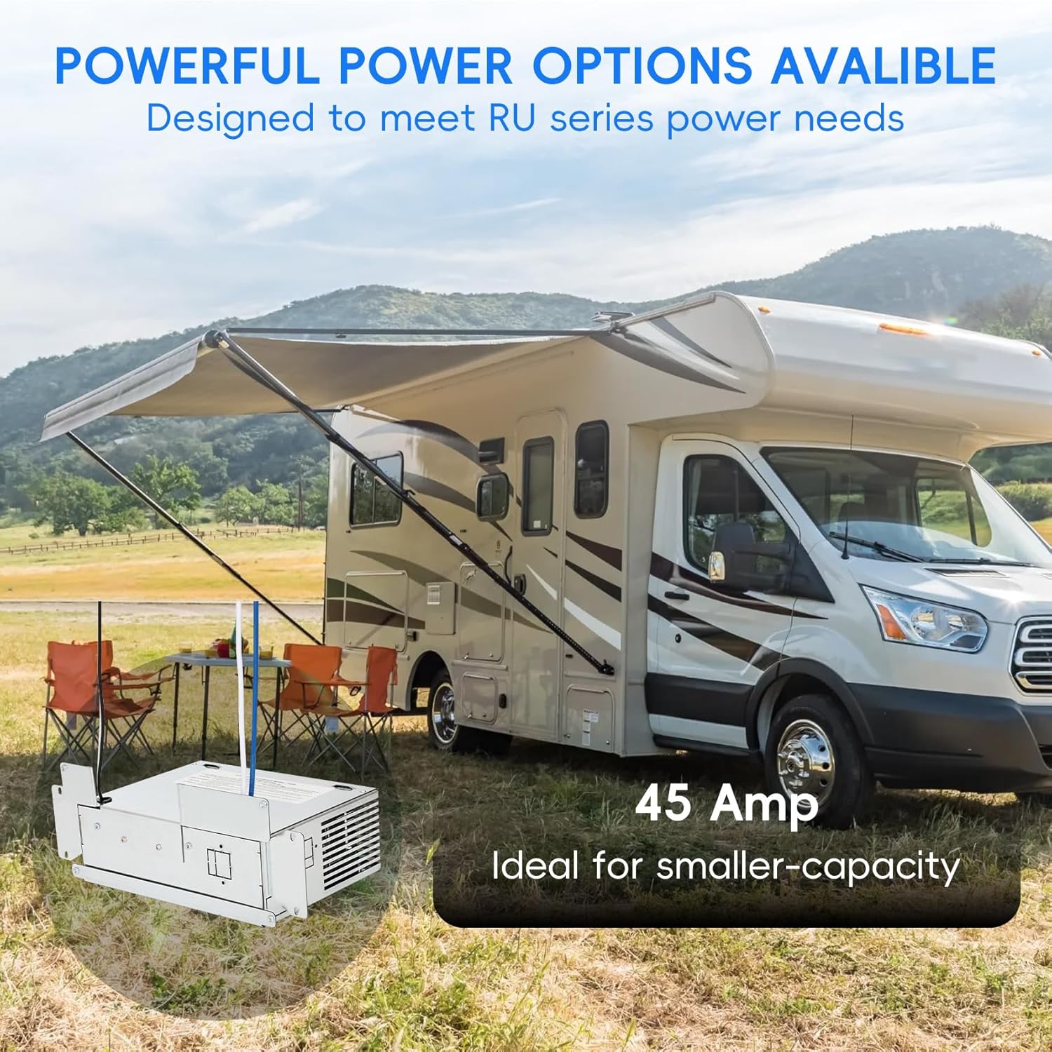 45Ru 45Amp RV Power Converter for Paralax and Magnetek 7345 Lower Section Power Centers, Compatible with Series 500, 5300, 7300 or 8300, 3-Stage Converter for Camper Rv Trailer, Converts AC to DC