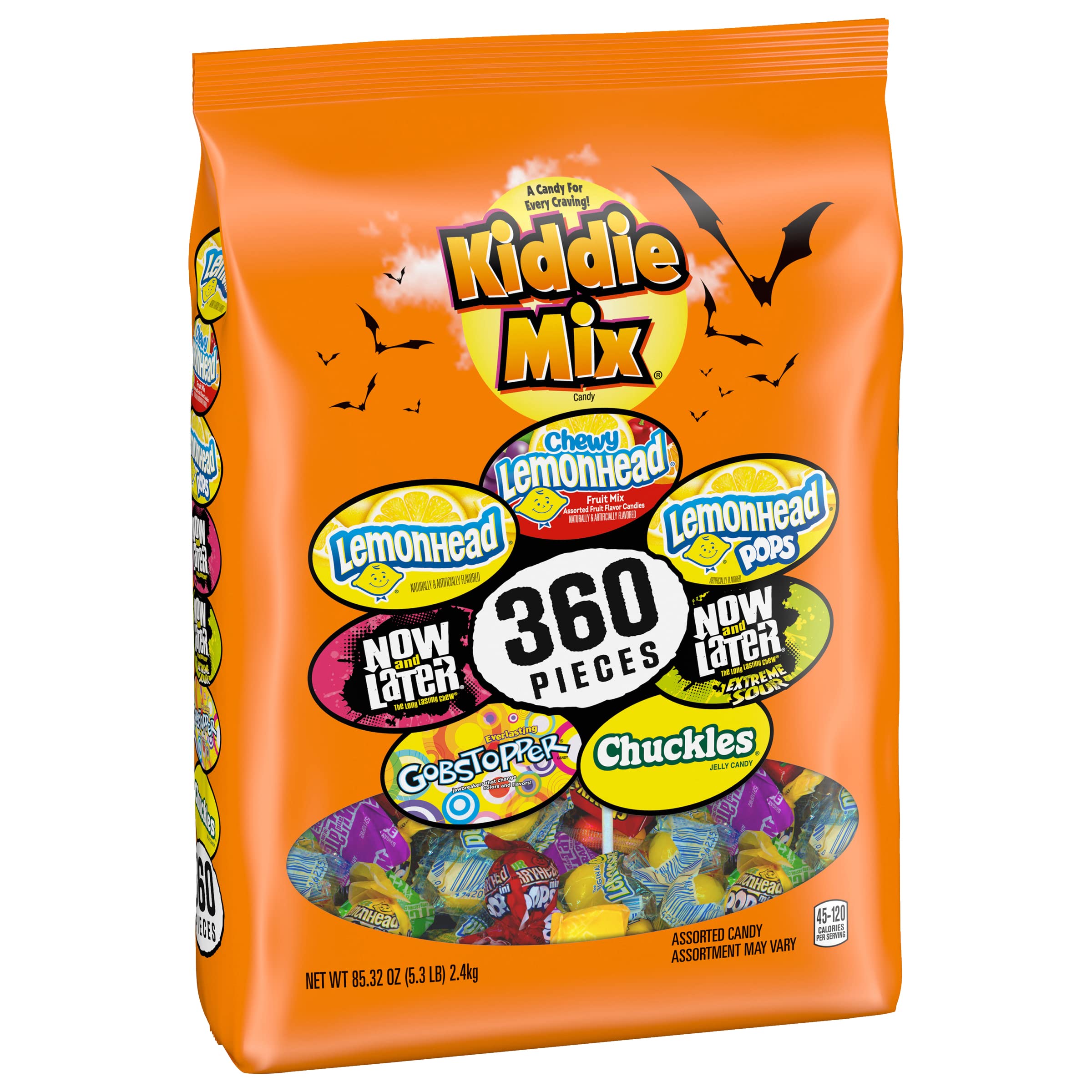 Photo 1 of *Expired Dec 2022 Brach's Kiddie Mix, Chewy Lemonhead Fruit Mix, Lemonhead Pops, Lemonhead, Now and Later, Now and Later Extreme Sour, Everlasting Gobstopper, Chuckles Candy, 360ct Kiddie Mix 360 Count (Pack of 1)
