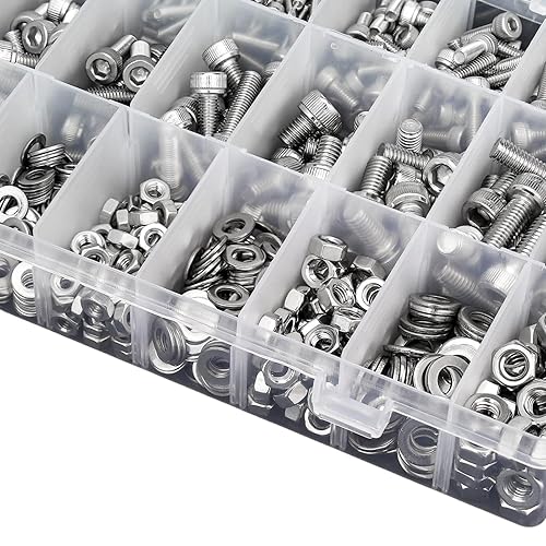 Miniatura 5 de WZHUIDA Juego de 660 tornillos M2, M2 x 0.157 in0.236 in0.315 in0.394 in0.394 in0.472 in0.630 in, acero inoxidable, tornillos de cabeza hexagonal