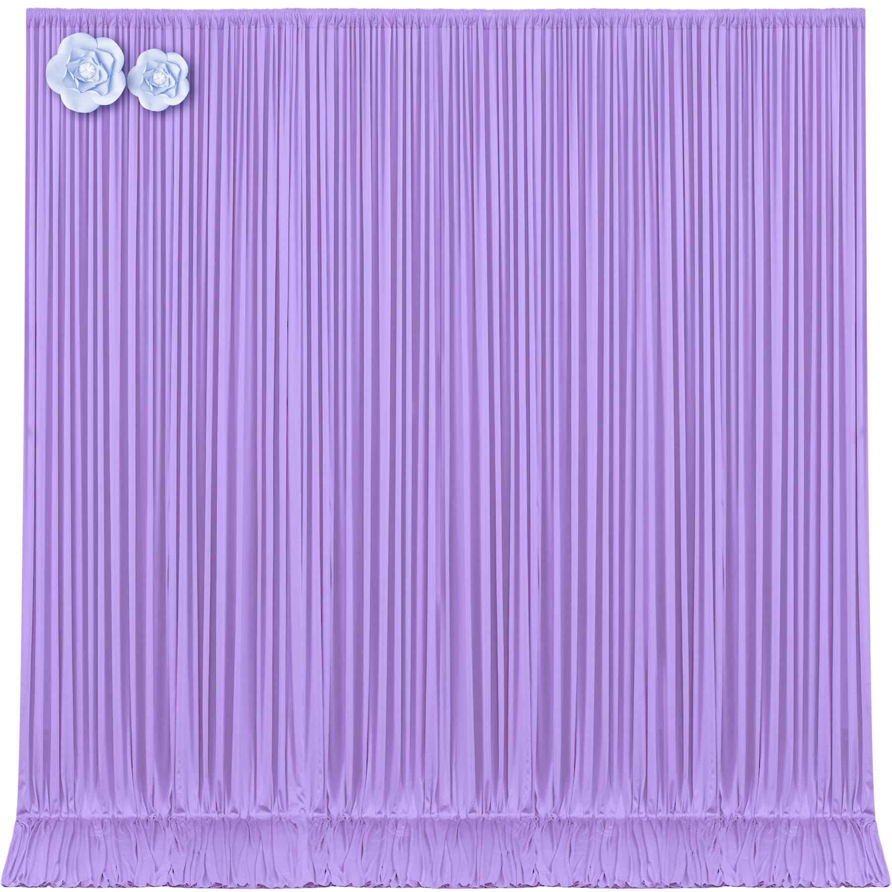 10x12 Lavender Backdrop Curtains for Wedding Party Wrinkle Free Backdrops Curtain Drapes Fabric Decorations Light Purple Photo Back Drop for Baby Shower Photography Stage Reception 5ft x 12ft,2 Panels