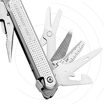 LEATHERMAN, FREE P2 Multitool with Magnetic Locking, One Size Hand Accessible Tools, Made in the USA