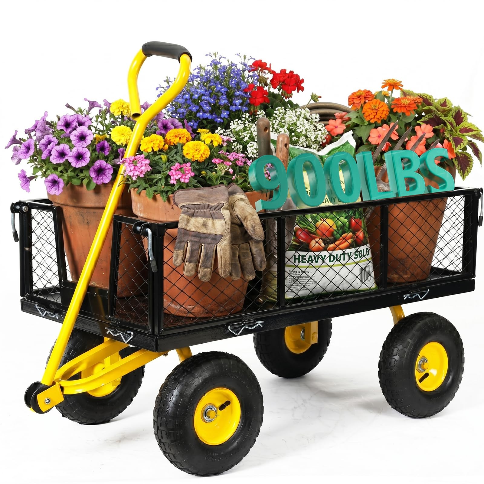 SUNNYFEEL Steel Garden Cart