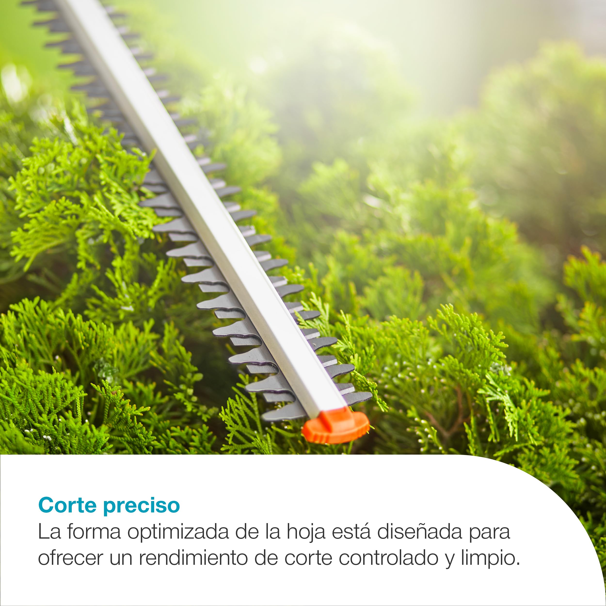 Gardena Cortasetos telescópico de bateria THS 42/18V P4A Set listo para usar: Telescópico, Hasta 3 m de alcance, Hoja de 42 cm, Cabeza inclinable, Sin cable (14732-20)