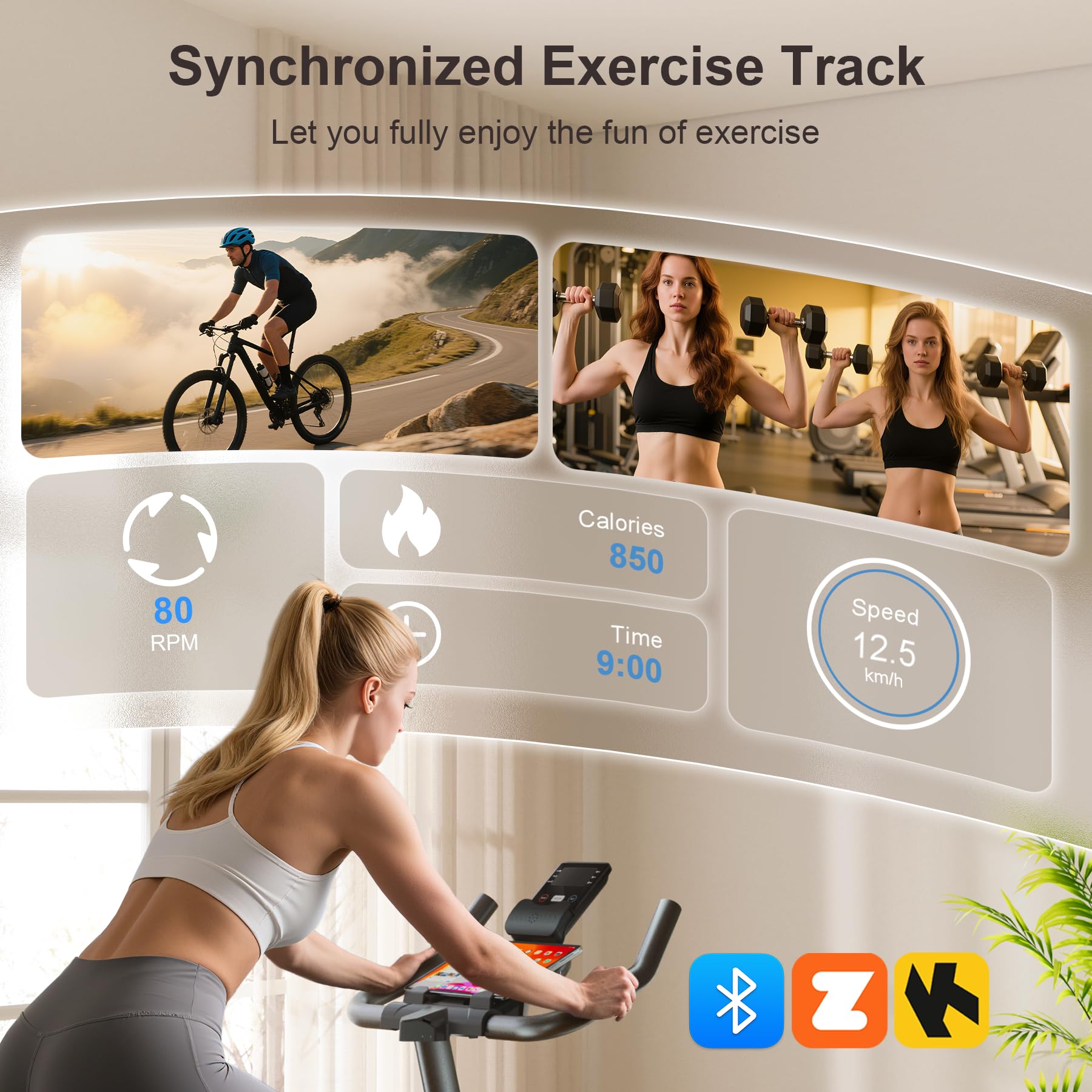 [2026 Update] WENOKER Heimtrainer – Flüsterleises Indoor Spinning Bike, Ergometer mit Magnetwiderstand, schwerem Schwungrad, LCD-Monitor, stationäres Fahrrad, Belastbar bis 160 kg