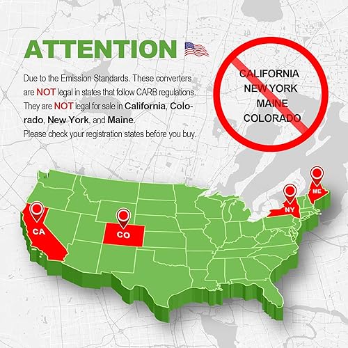 Miniatura 6 de Catalizador compatible con Honda Accord 2003 2004 2005 2006 2007 2.4L l4 convertidor catalítico de ajuste directo 16299 (compatible con EPA)