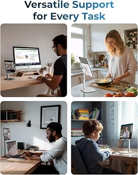 COOPER TabHolder Tablet Holder, iPad Stand for Desk, Portable Monitor Stand