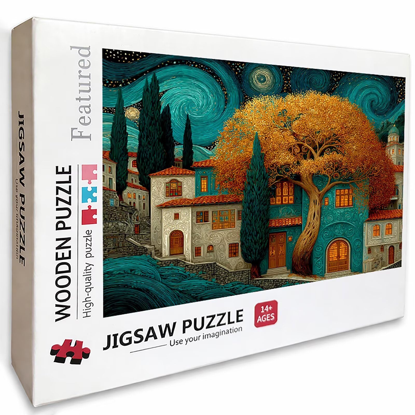 Cielo Estrellado Puzzle de 3000 Piezas para Adultos, Puzzle Madera con Caja 122x81cm, Rompecabezas Adultos de Alta Dificultad, DIY Juego de Rompecabezas, Pasatiempo Creativo, Regalo, (Casa) 8-3583