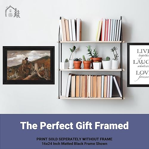 Miniatura 5 de Lost Cabin A Huntsman and Dogs de Winslow Homer  Impresión sin marco  Reproducción de pinturas de obras de arte finas  Póster decorativo enmarcado